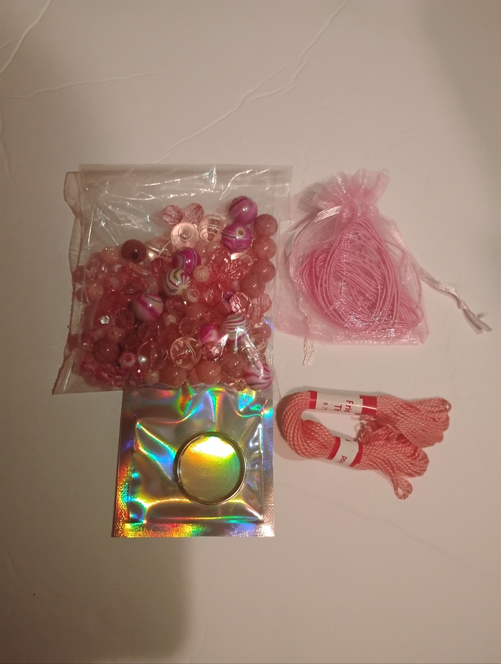 Pink Decorative Beads